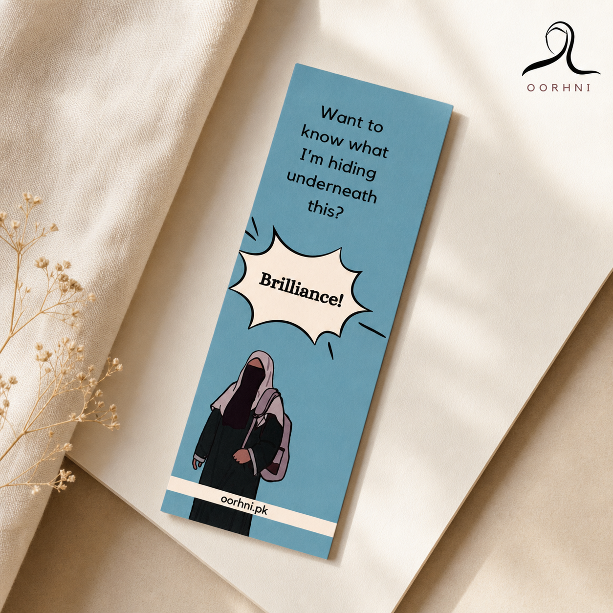 “Brilliance” hijabi bookmark by oorhni, styled photo