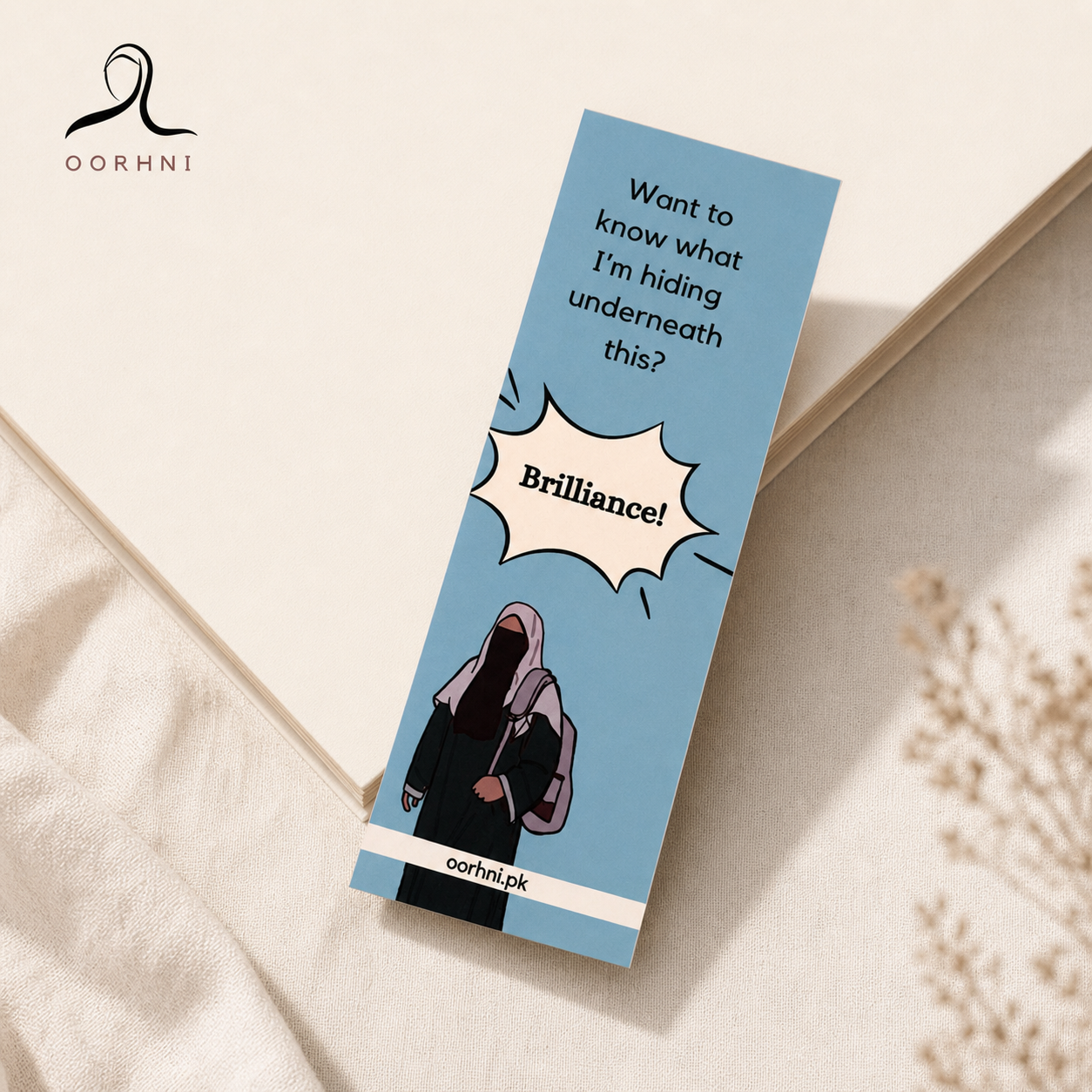 “Brilliance” hijabi bookmark by oorhni, styled photo