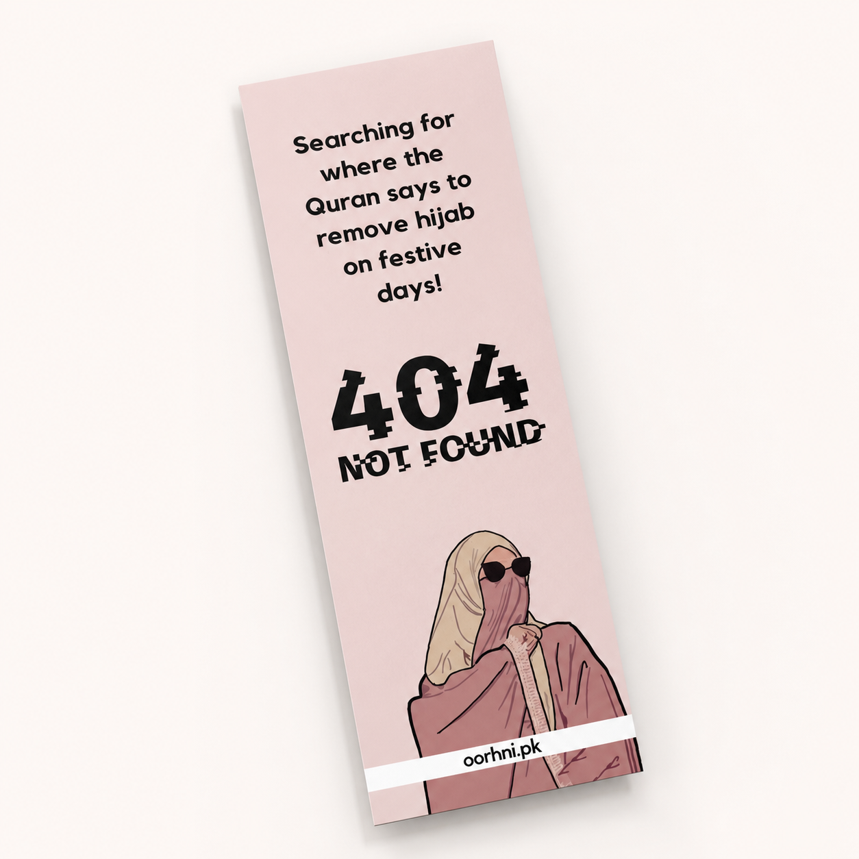 “Error 404” hijabi bookmark by oorhni, styled photo