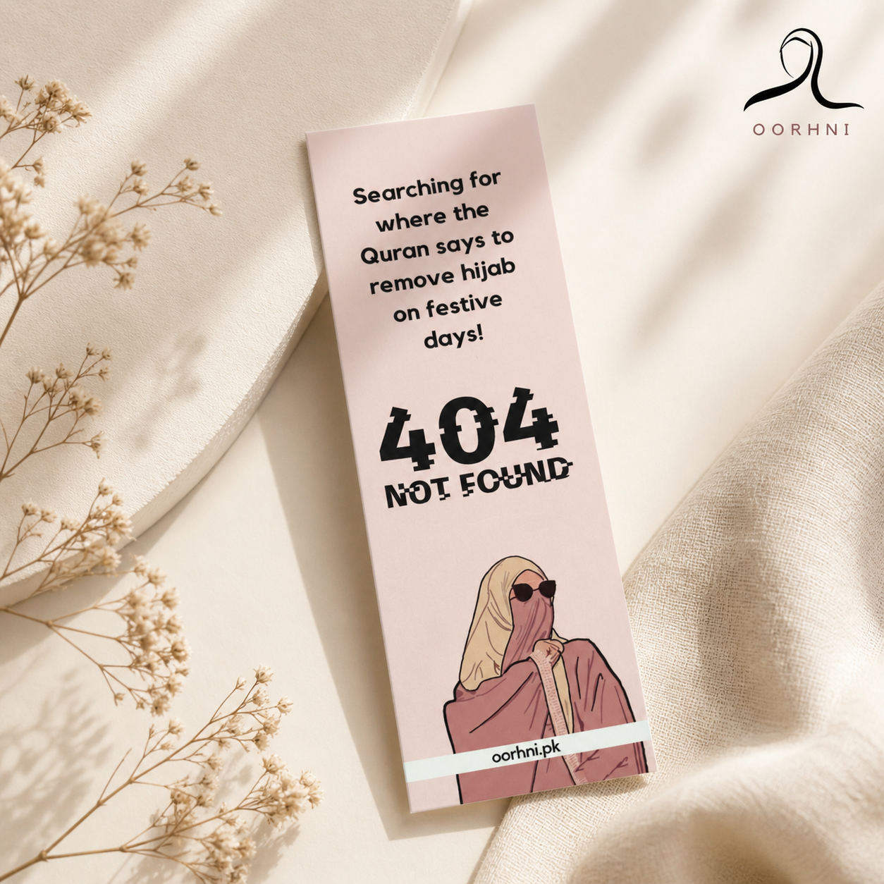 “Error 404” hijabi bookmark by oorhni, styled photo