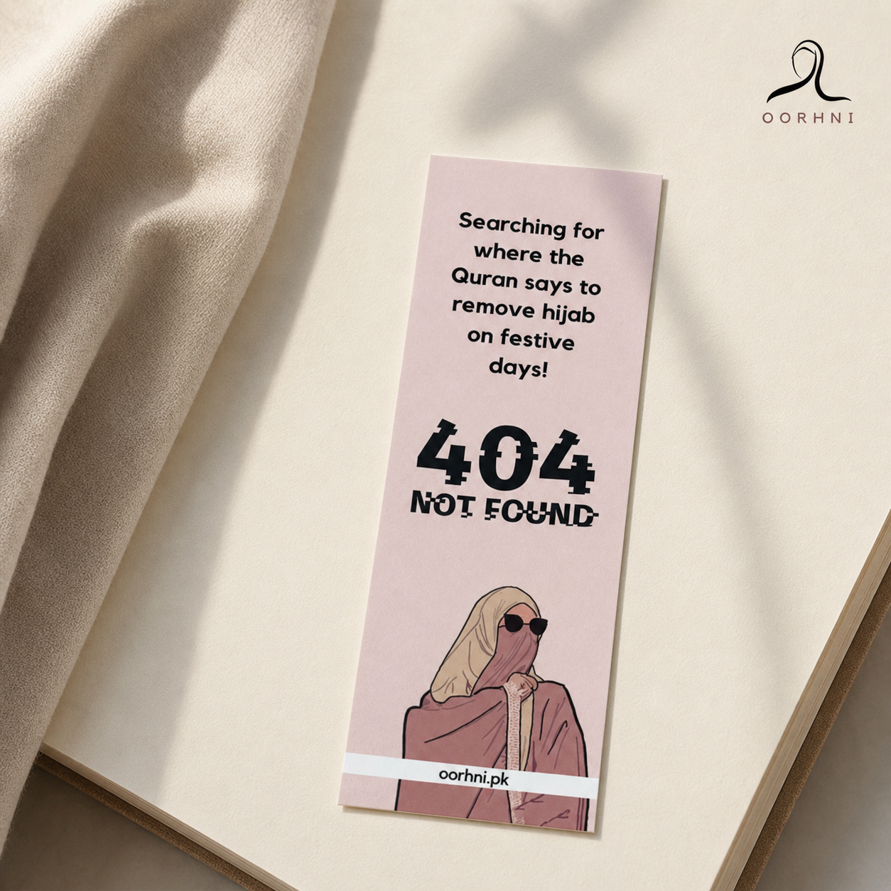 “Error 404” hijabi bookmark by oorhni, styled photo
