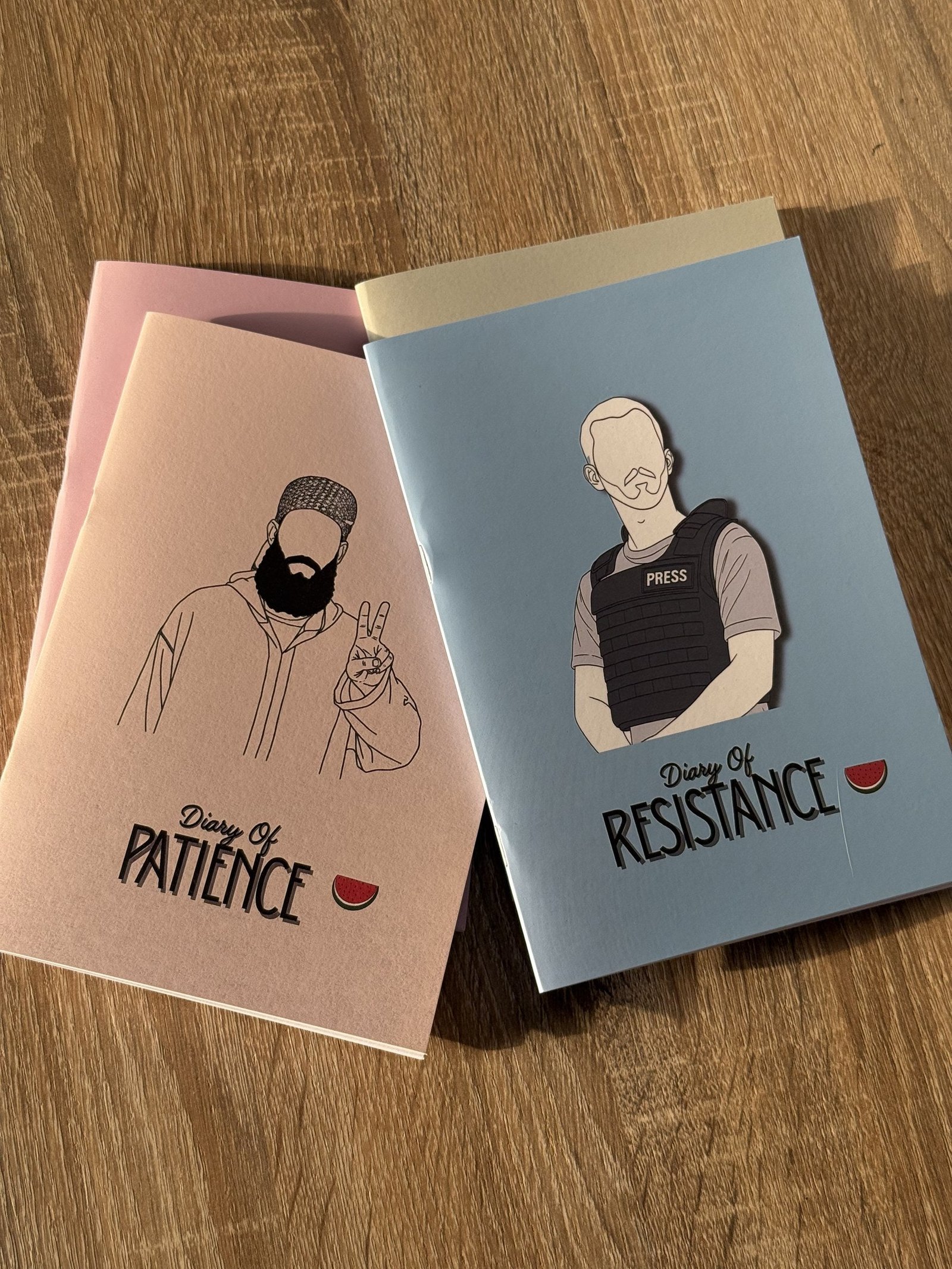 The Falasteen Diaries set of five Palestine journals by oorhni