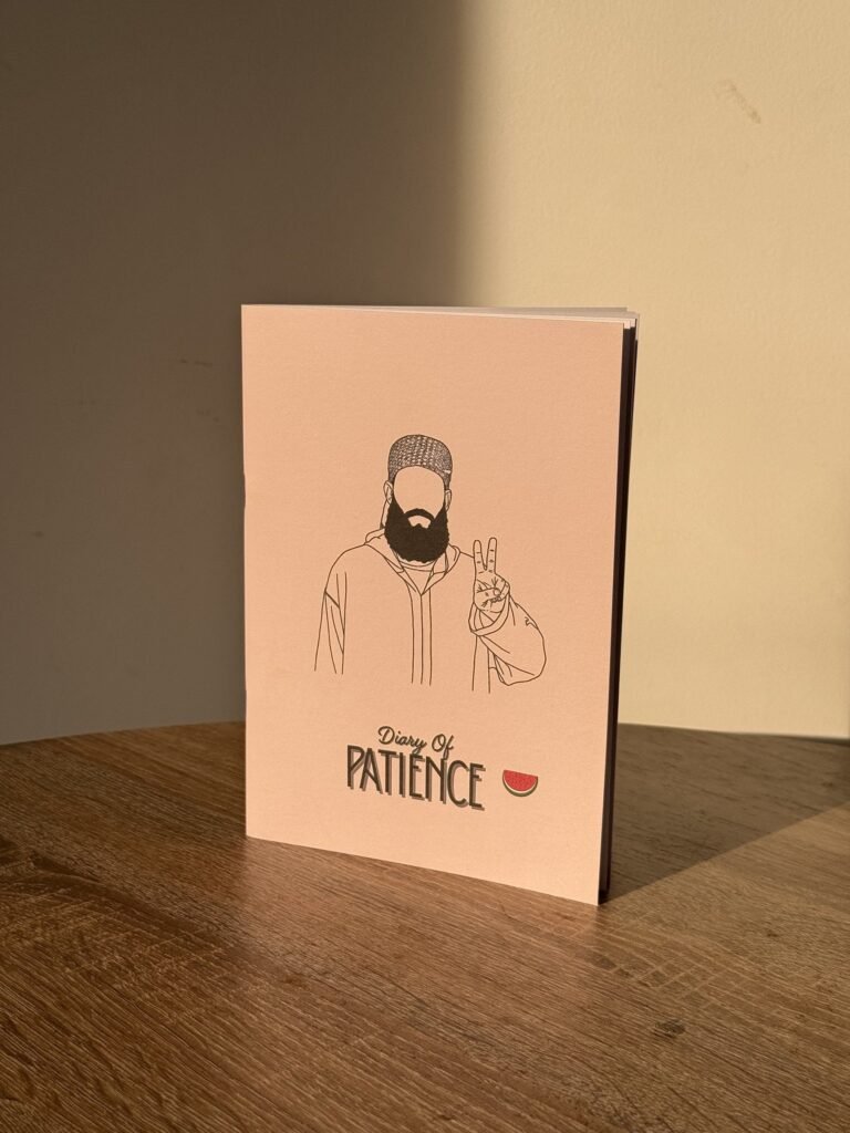 Diary of Patience Palestine journal, standing