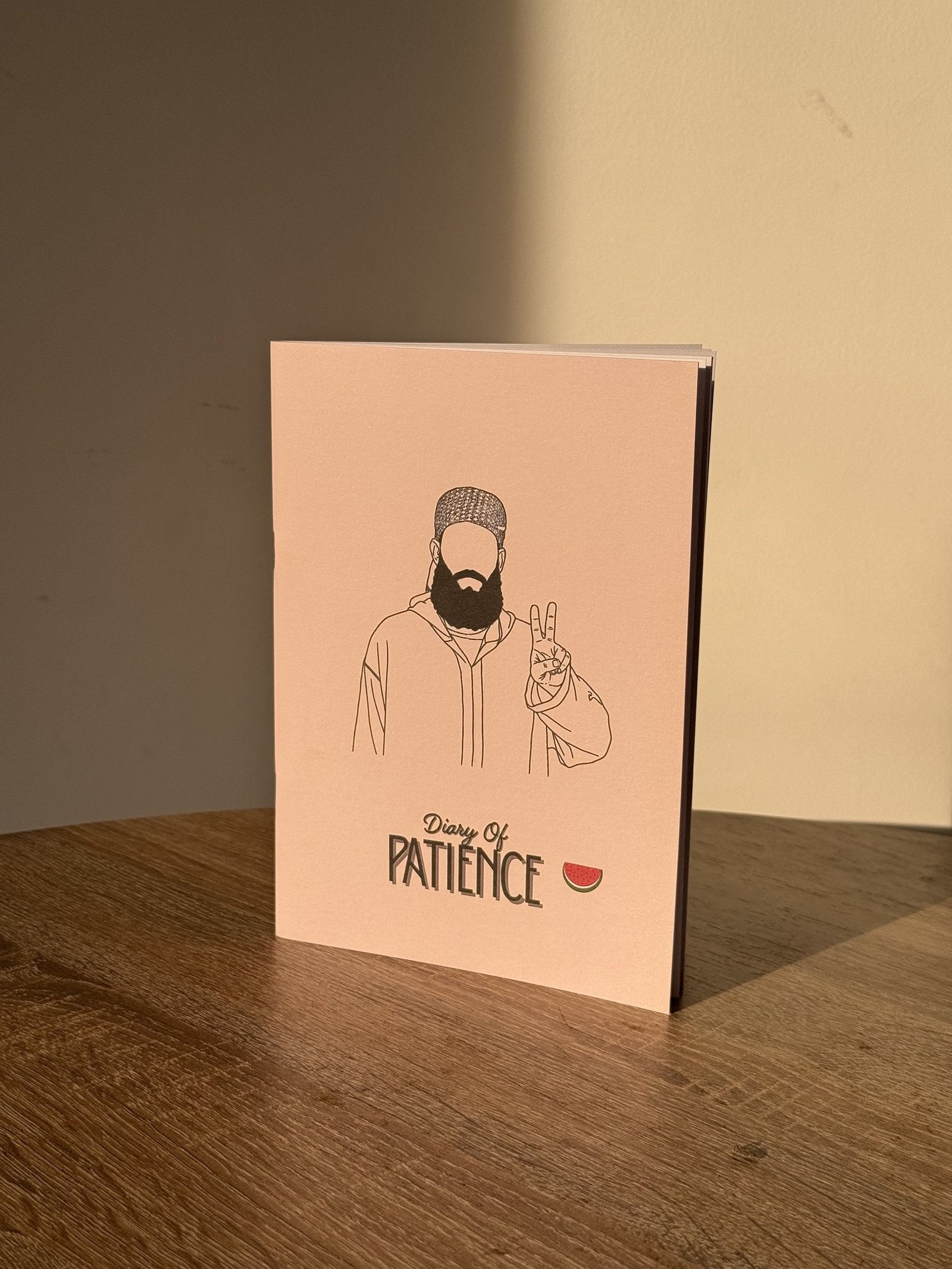 Diary of Patience Palestine journal, standing
