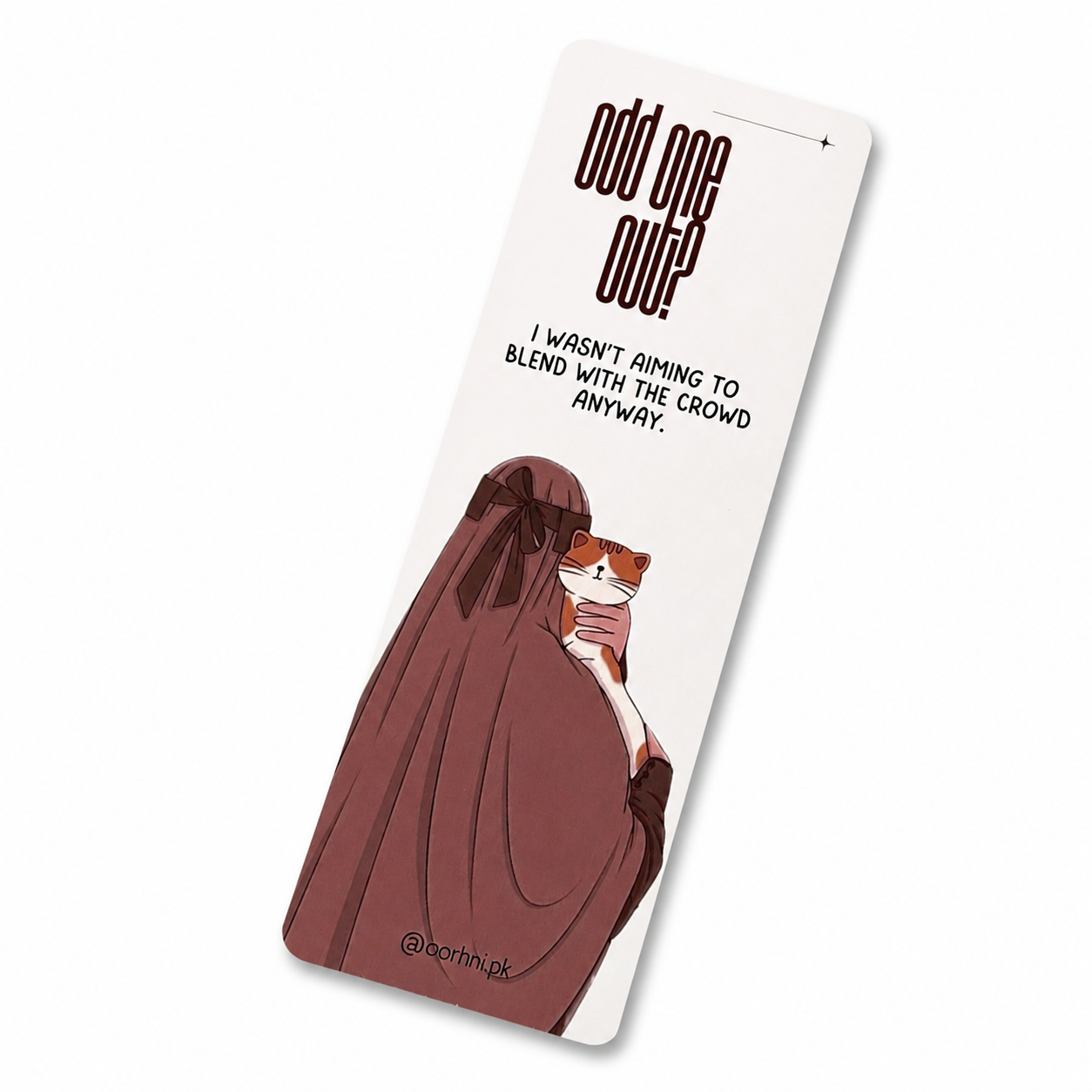 “Odd one out?” hijabi bookmark by oorhni, styled photo