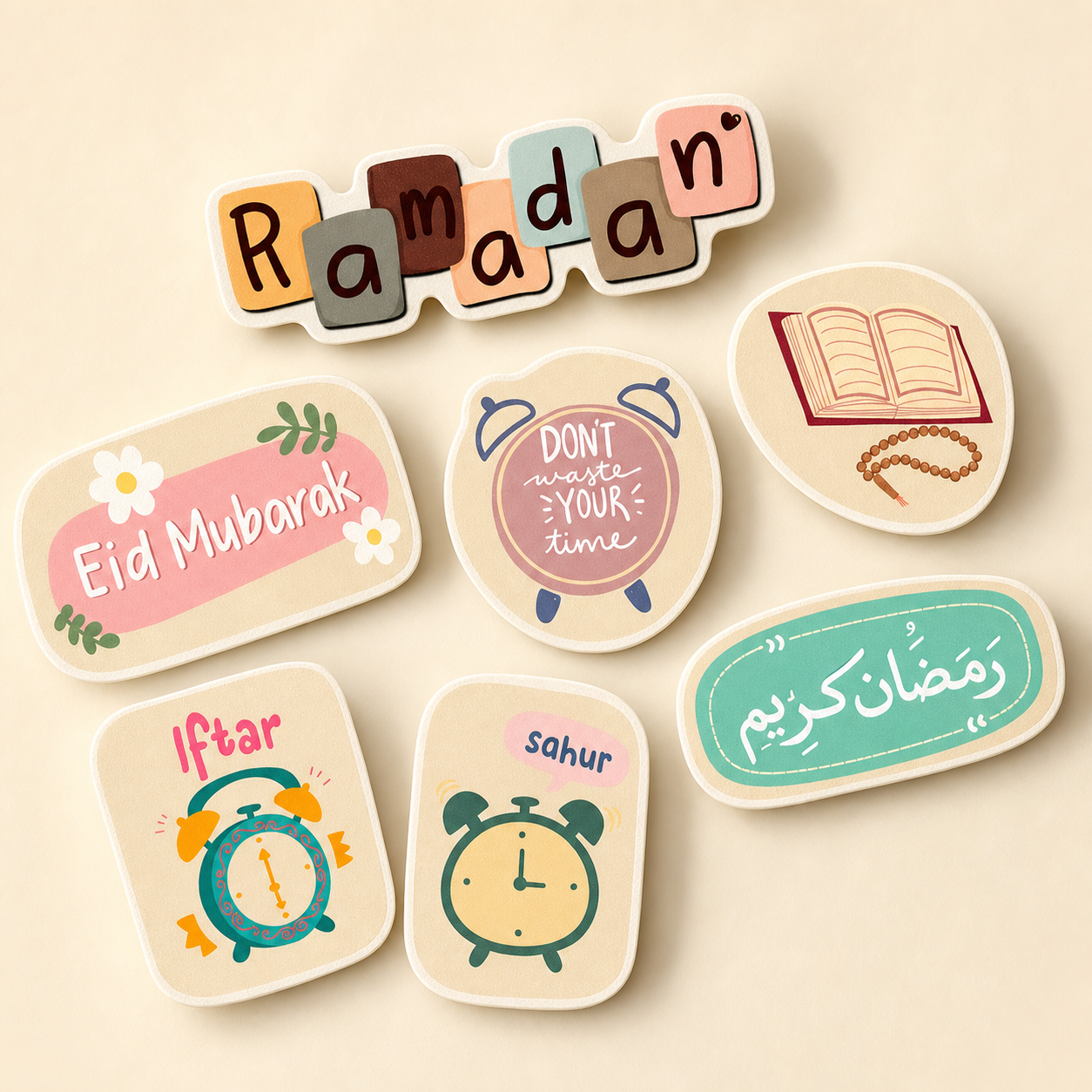 Ramadan sticker sheet by oorhni, Iftar and Sahur close-up