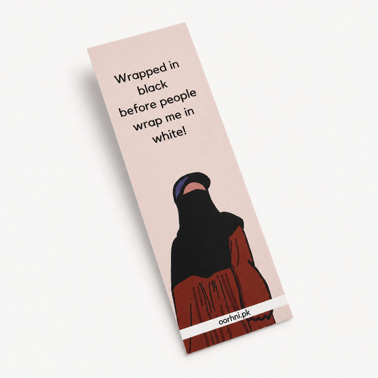 “Wrapped in black” hijabi bookmark by oorhni, styled photo