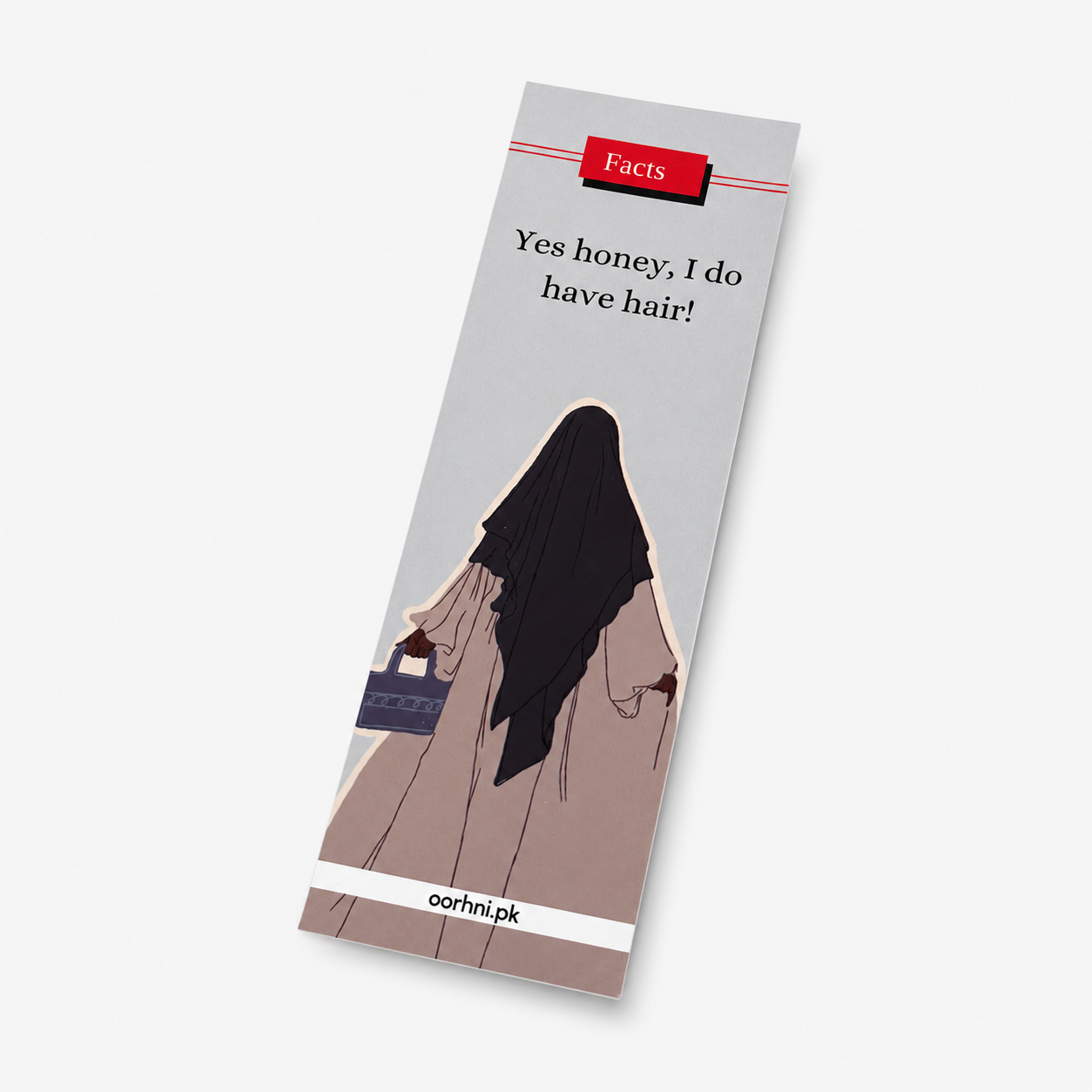 “Yes honey, I do have hair” hijabi bookmark by oorhni, styled photo